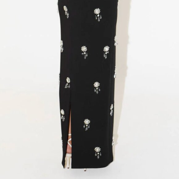 OddMuse Black Crystal Maxi Skirt- XL - NWT - Picture 2 of 5